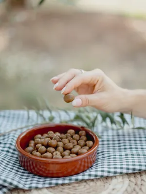 Lot ampolla 0,25l d'oli d'oliva verge extra l'Olier + olives arbequines