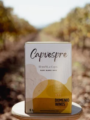 Vi blanc bag in box Capvespre Domenio Wines 5 l