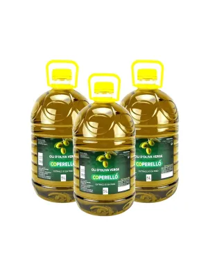 Pack 3 garrafes Oli Verge Coperelló 5 l