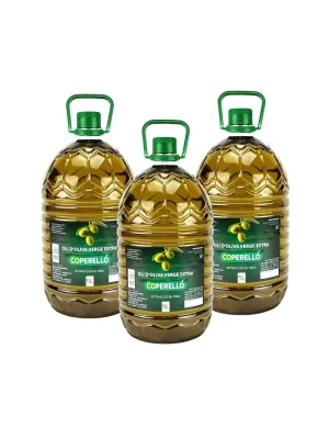Pack 3 garrafes Oli d'Oliva Verge Extra Coperelló 5 l