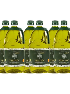 Pack garrafes Oli d'Oliva Verge Extra Vergroc Camp de Cervià 2 l