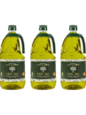 Pack garrafes Oli d'Oliva Verge Extra Vergroc Camp de Cervià 2 l