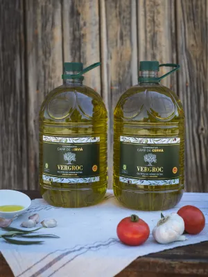 Pack garrafes Oli d'Oliva Verge Extra Vergroc Camp de Cervià 5 l