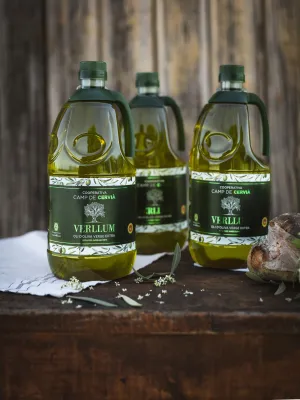 Pack garrafes Oli d'Oliva Verge Extra Verllum Camp de Cervià 2 l