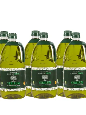 Pack garrafes Oli d'Oliva Verge Extra Verllum Camp de Cervià 2 l