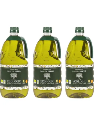 Pack garrafes Oli d'Oliva Verge Extra Ecològic Camp de Cervià 2 l