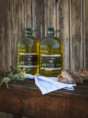 Pack garrafes Oli d'Oliva Verge Extra Ecològic Camp de Cervià 5 l