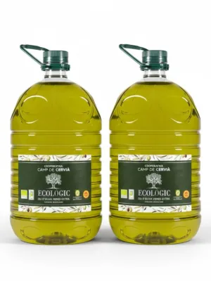 Pack garrafes Oli d'Oliva Verge Extra Ecològic Camp de Cervià 5 l