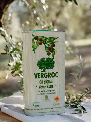 Pack 3 llaunes Oli d'Oliva Verge Extra Vergroc Camp de Cervià 5 l