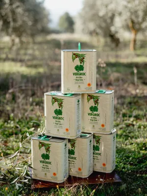 Pack 6 llaunes Oli d'Oliva Verge Extra Vergroc Camp de Cervià 2 l