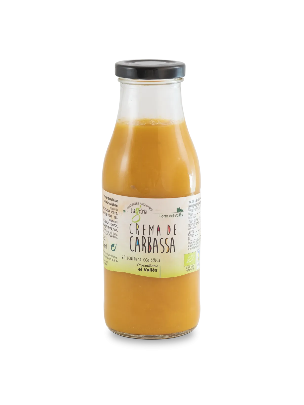 Crema de carabassa Eco Agrària del Vallès 500 ml