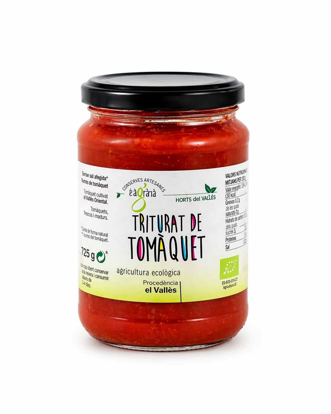 Triturat de tomàquet Eco Agrària del Vallès 315 g
