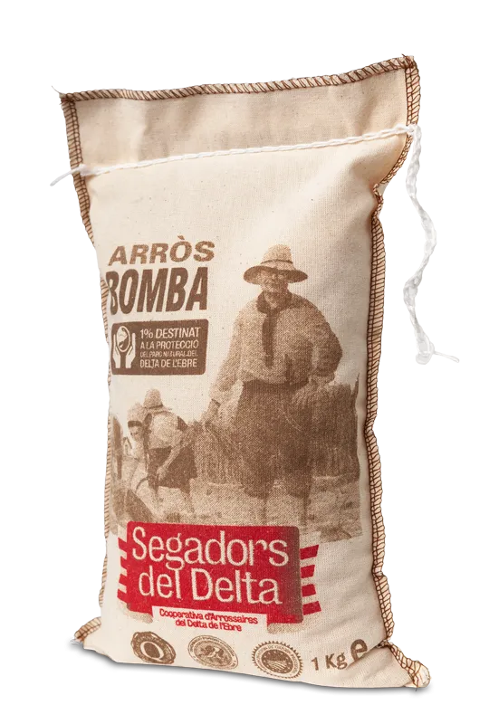 Sac arròs bomba Segadors Arrossaires del delta de l'Ebre 1 kg