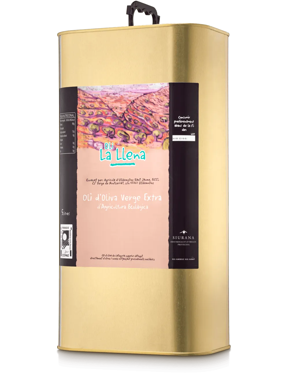 Oli La Llena Ecològic Llauna 5l