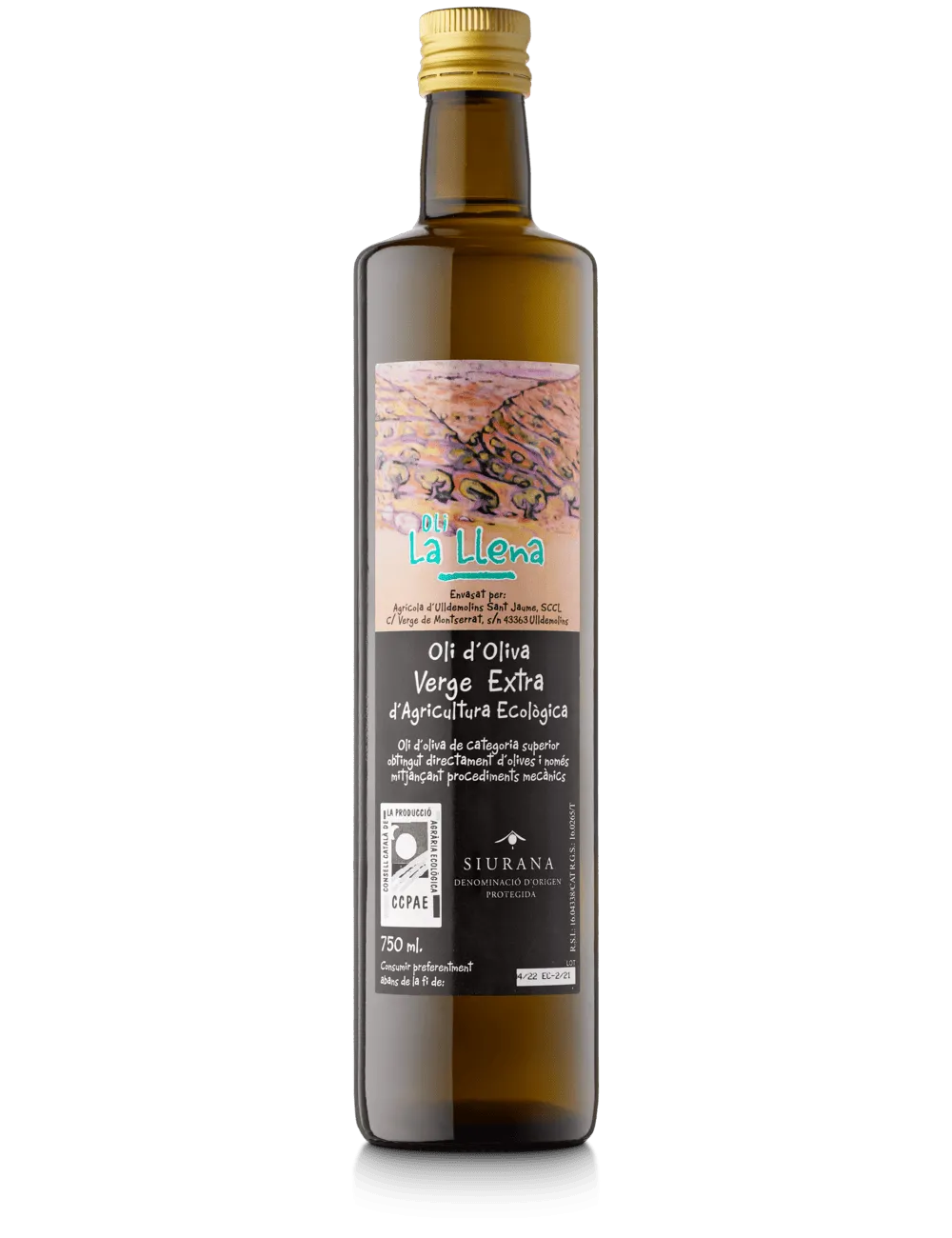 Oli La Llena ecològic - ampolla 750ml