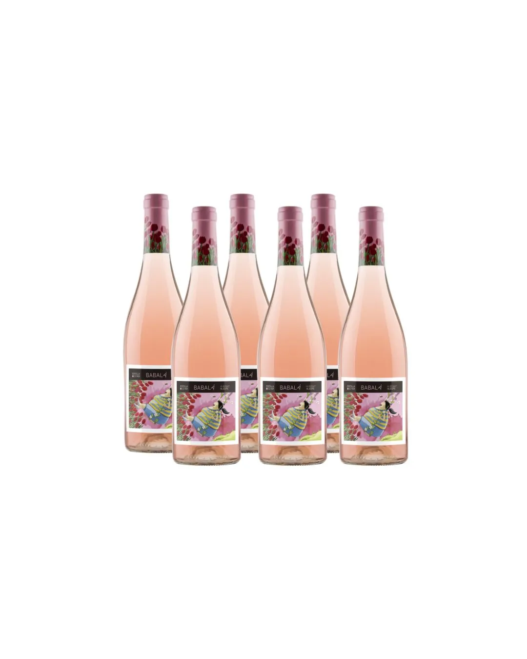 Pack 6 ampolles vi rosat Babalà Simpatic Celler Espolla 750 ml