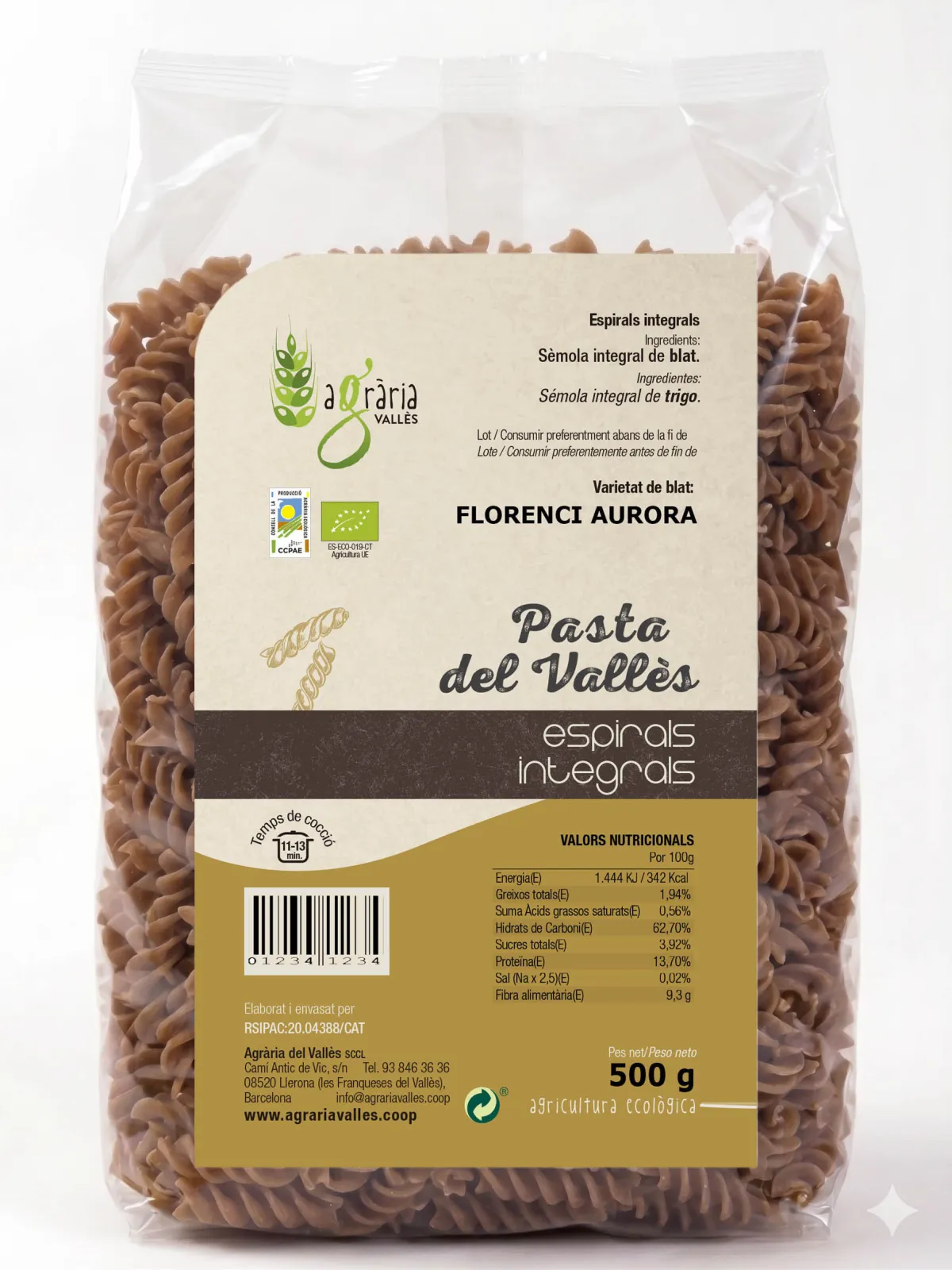 Espirals integrals Eco Agrària del Vallès 500 g