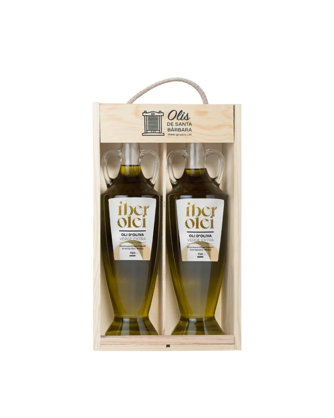 Lot 2 ampolles àmfora Oli d'Oliva Verge Extra Iberosolei 750 ml