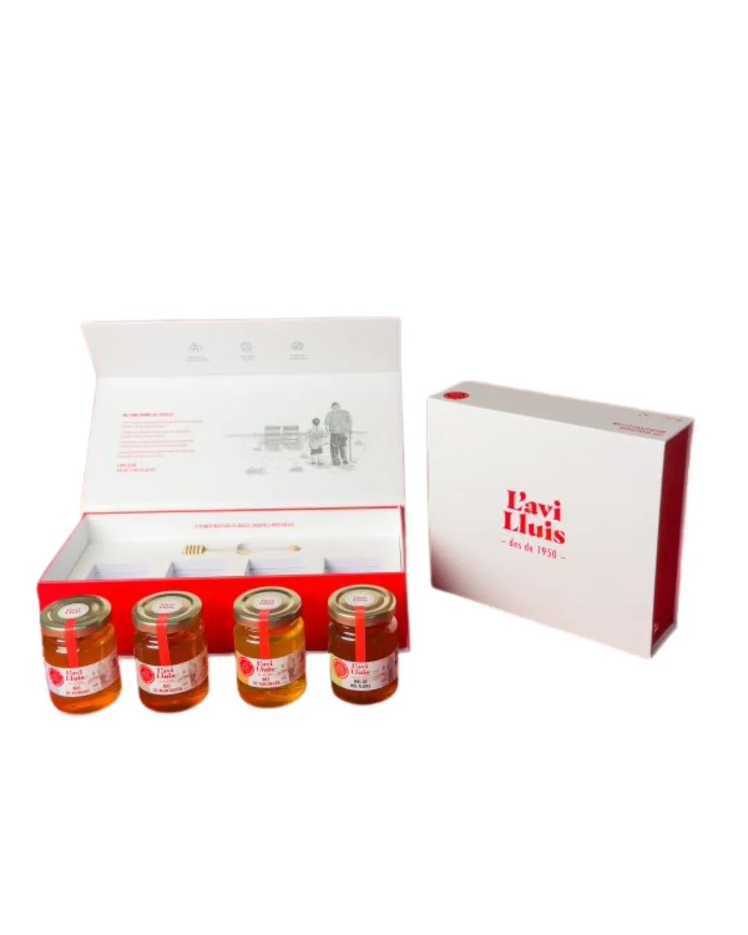 Lot 4 pots de mel Prèmium 125 g