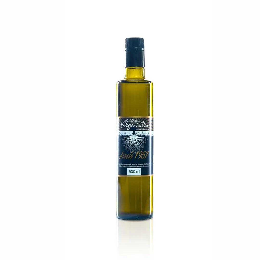 Oli d'Oliva Verge Extra ampolla Arrels 1957 Morrut Coperelló