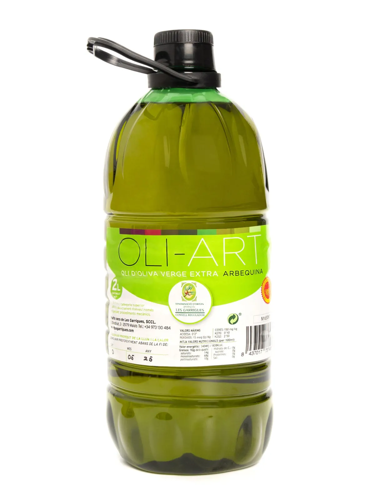 Oli d'Oliva Verge Extra Oli-Art Fruits secs les Garrigues 2 l