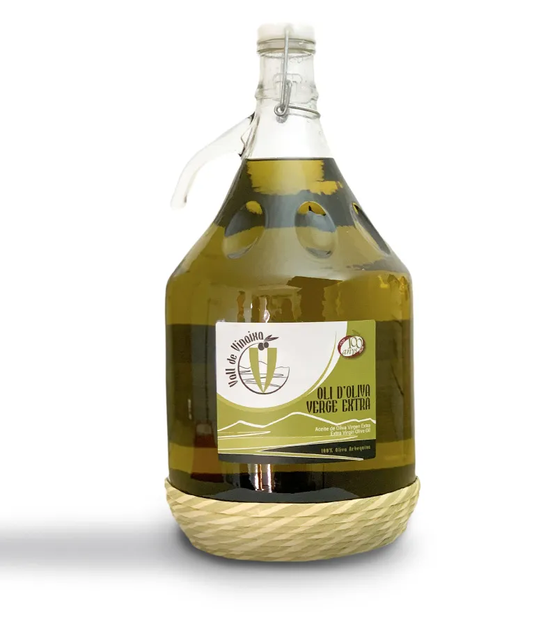 Oli d'Oliva Verge Extra garrafa vidre Vall de Vinaixa 5 l