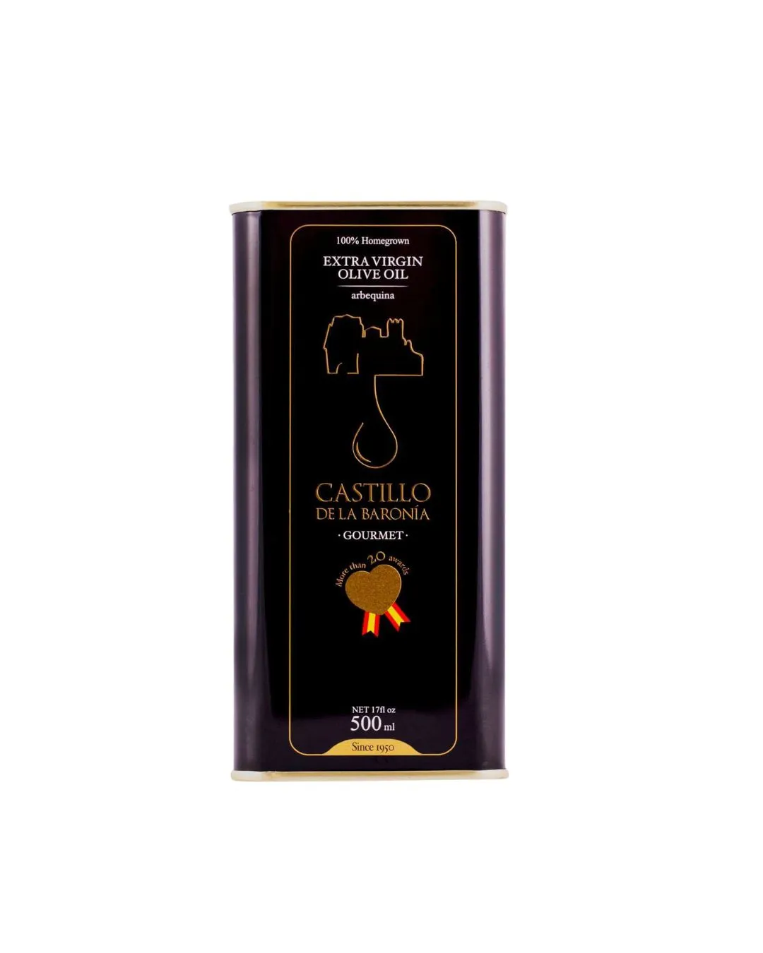 Oli d'Oliva Verge Extra llauna Castell de Baronia Agrícola Riudecanyes