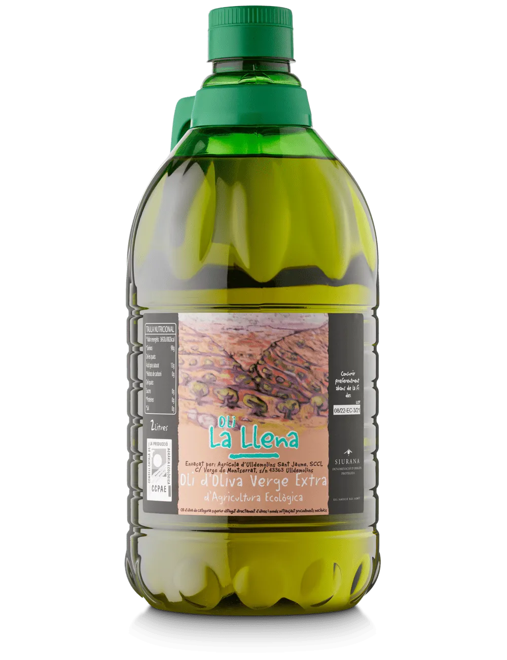 Oli d'Oliva Verge Extra ecològic La Llena garrafa  Agrícola Ulldemolins Sant Jaume