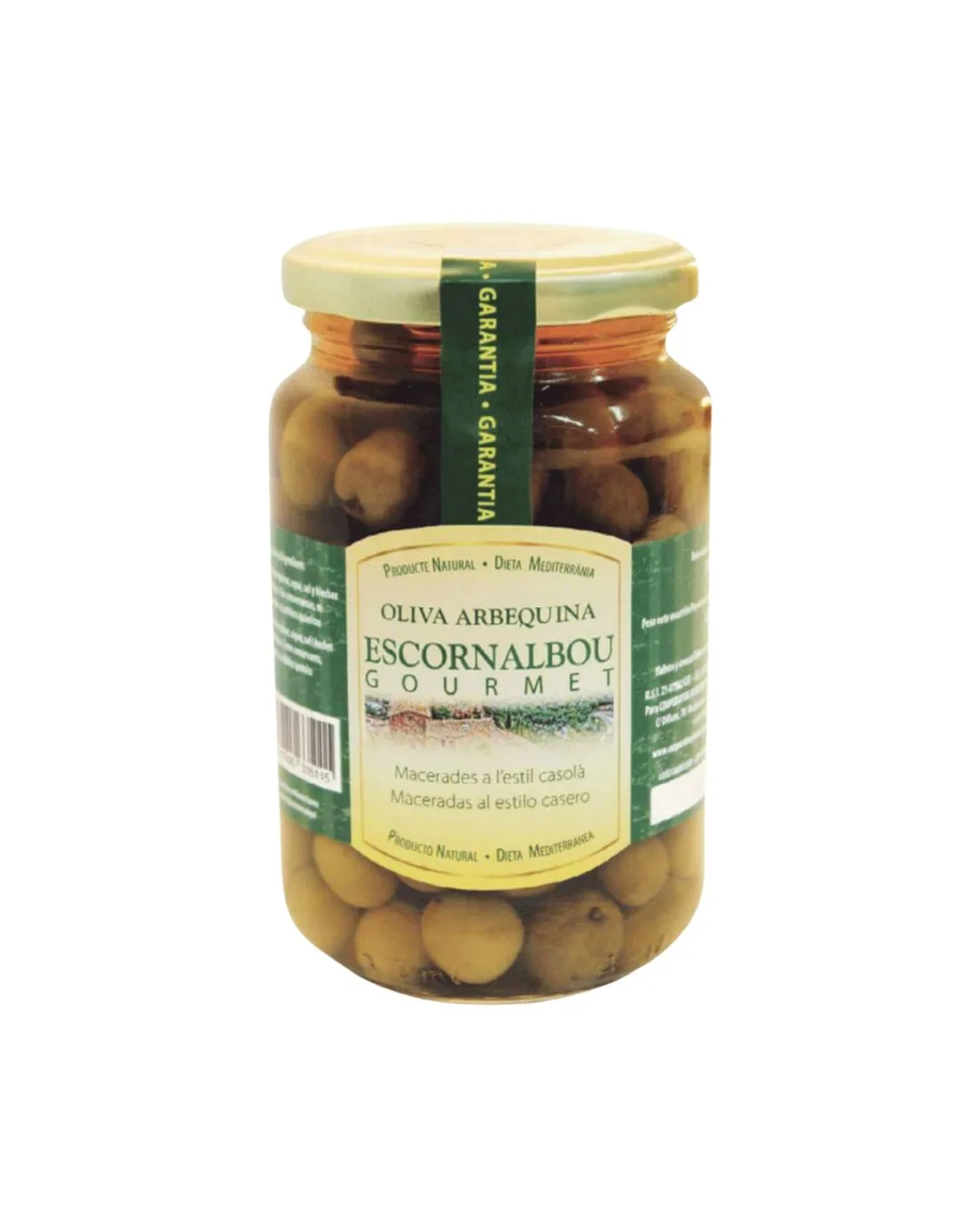 Olives arbequines gourmet Escornalbou Agrícola Riudecanyes 370 g