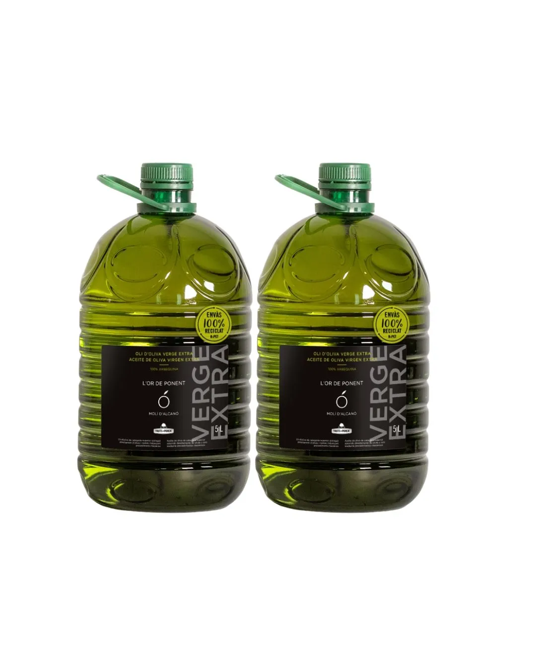 Pack 2 garrafes Oli d’Oliva Verge Extra l'Or de Ponent Fruits de Ponent 5 l