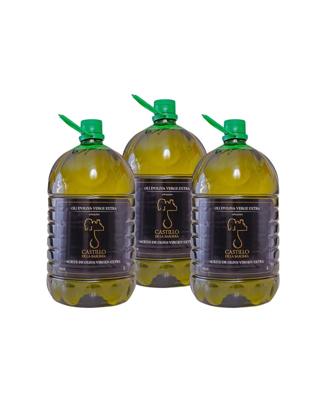 Pack 3 garrafes Oli d'Oliva Verge Extra Castell de Baronia 5 l