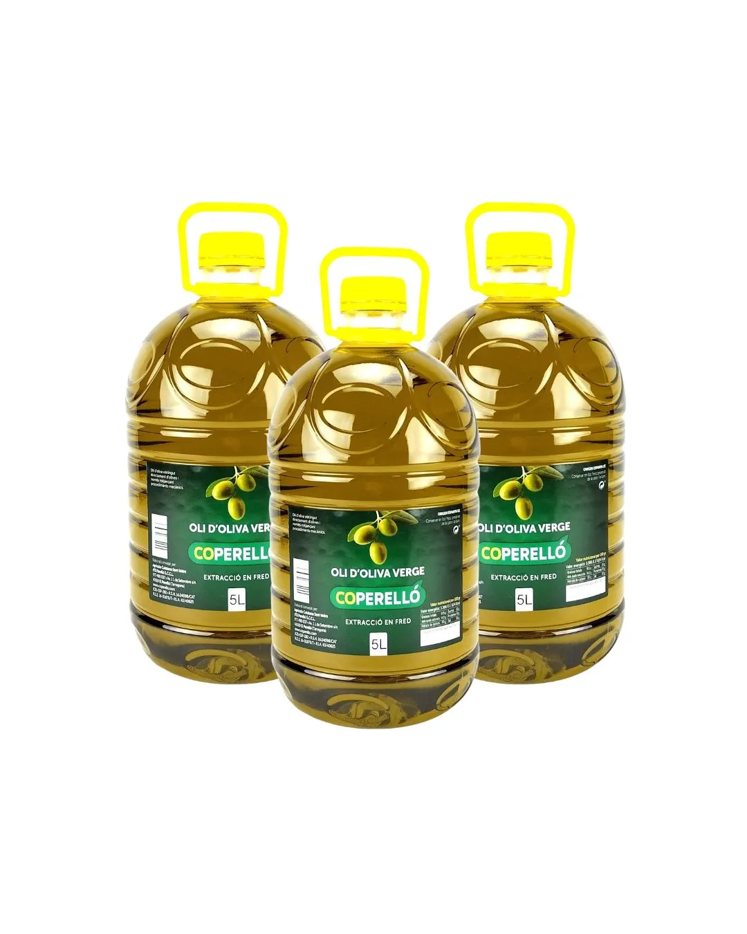 Pack 3 garrafes Oli Verge Coperelló 5 l