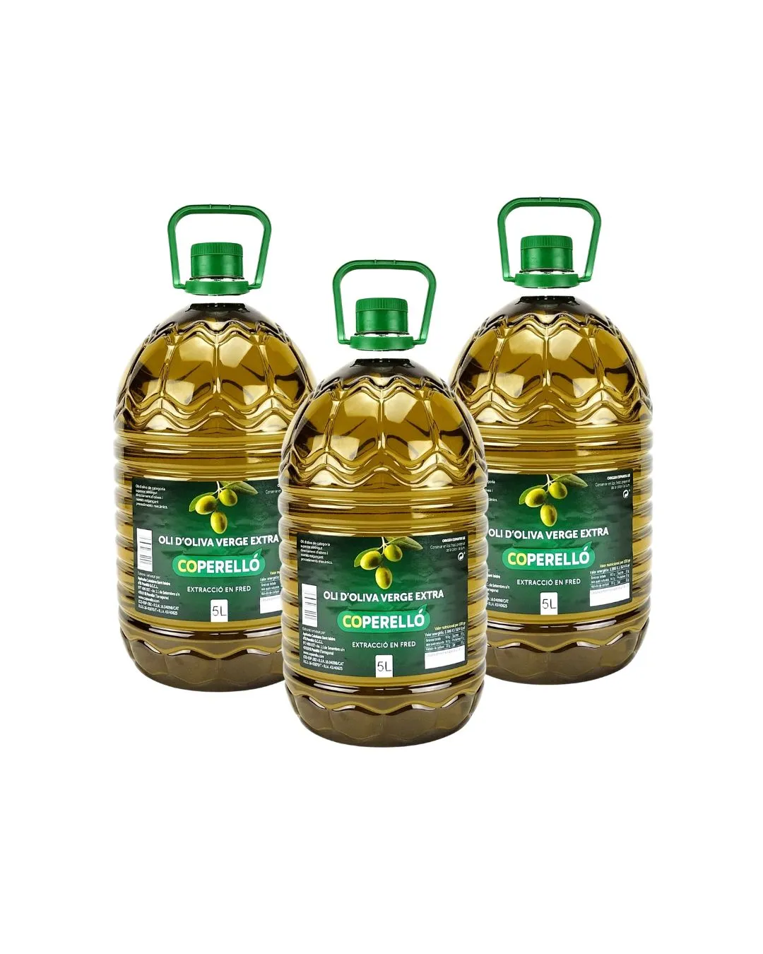Pack 3 garrafes Oli d'Oliva Verge Extra Coperelló 5 l