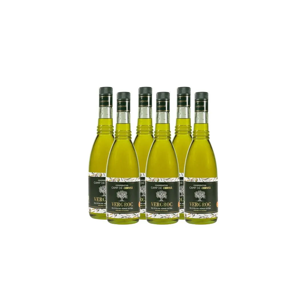 Pack 6 ampolles Oli d'Oliva Verge Extra Vergroc Camp de Cervià 750 ml