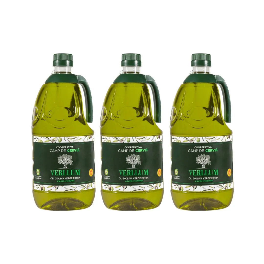 Pack garrafes Oli d'Oliva Verge Extra Verllum Camp de Cervià 2 l