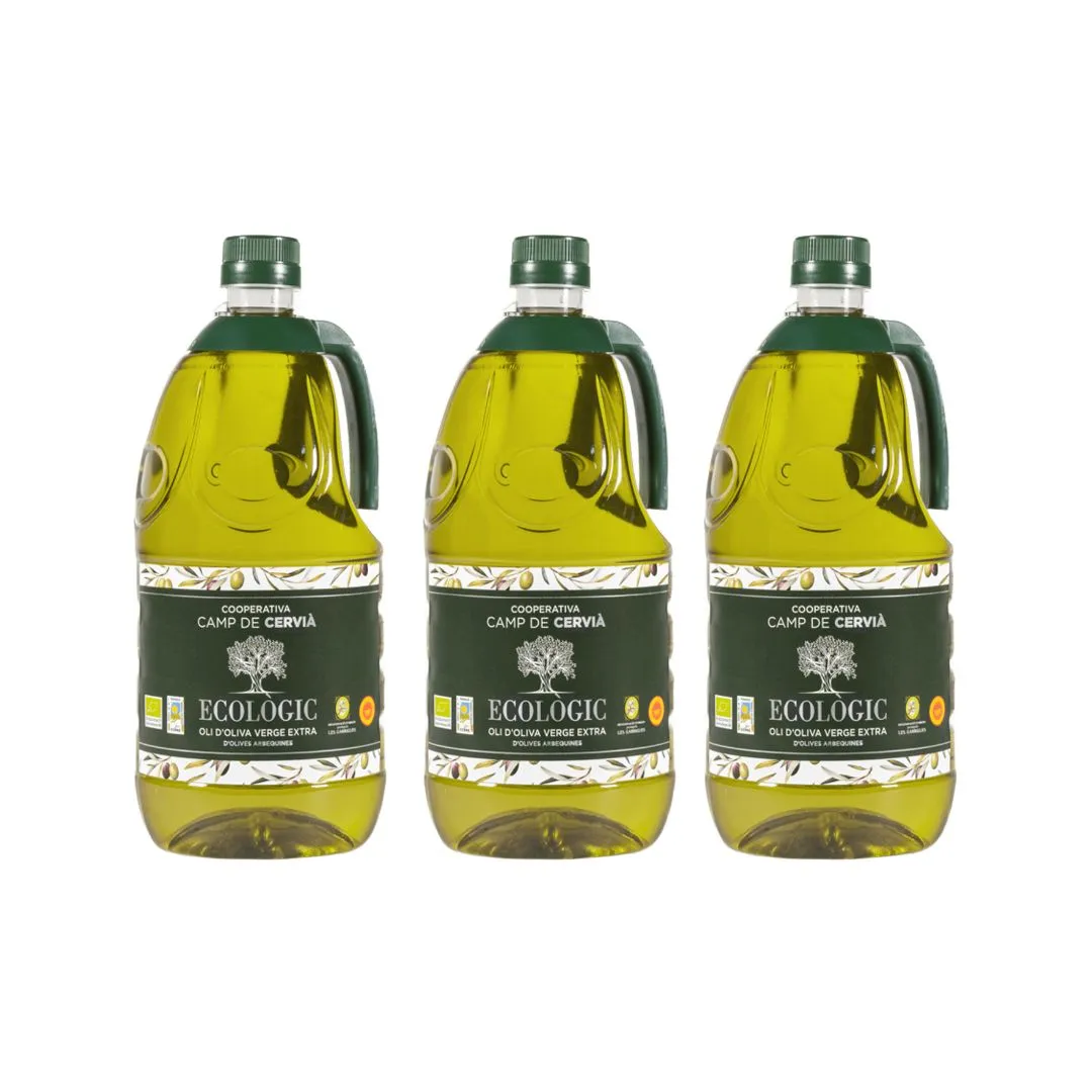Pack garrafes Oli d'Oliva Verge Extra Ecològic Camp de Cervià 2 l