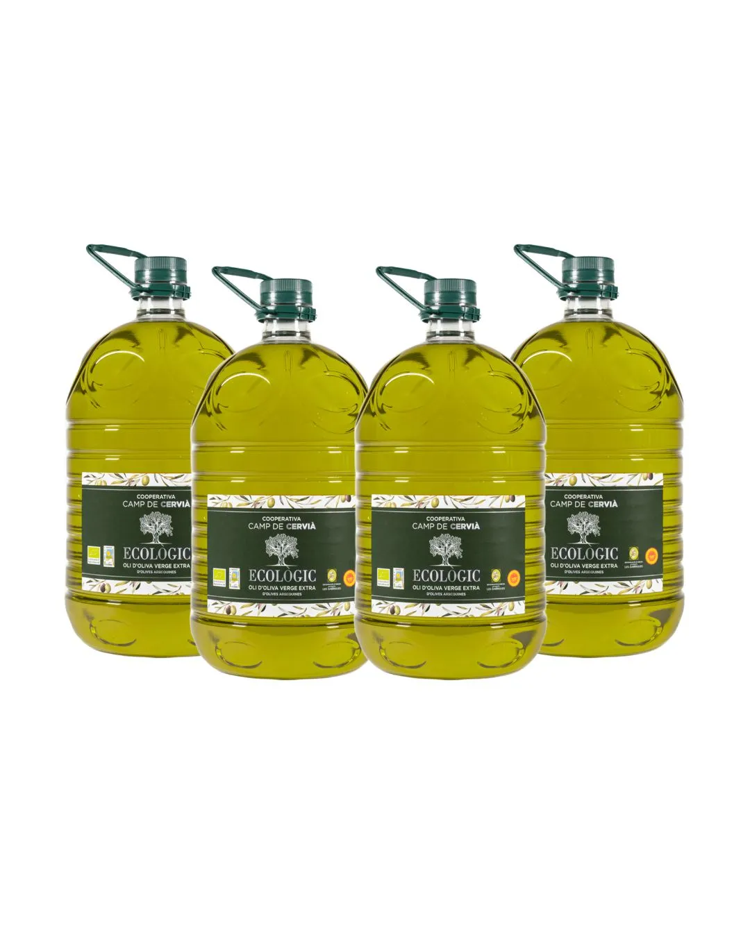 Pack garrafes Oli d'Oliva Verge Extra Ecològic Camp de Cervià 5 l
