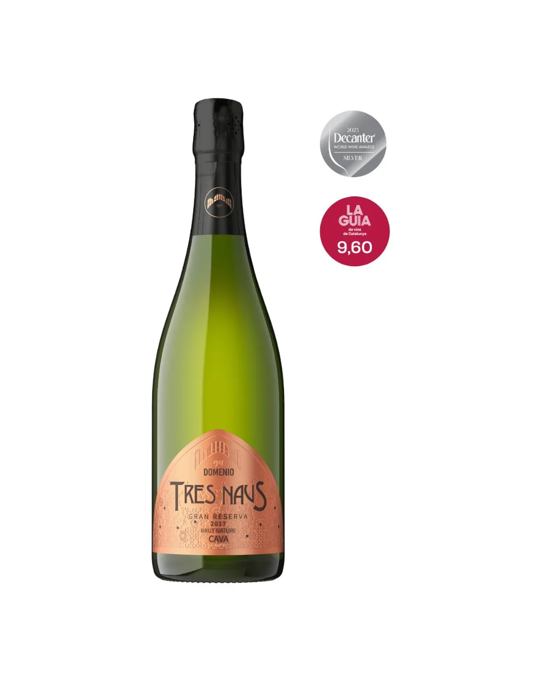 Cava Tres Naus brut nature gran reserva Domenio Wines