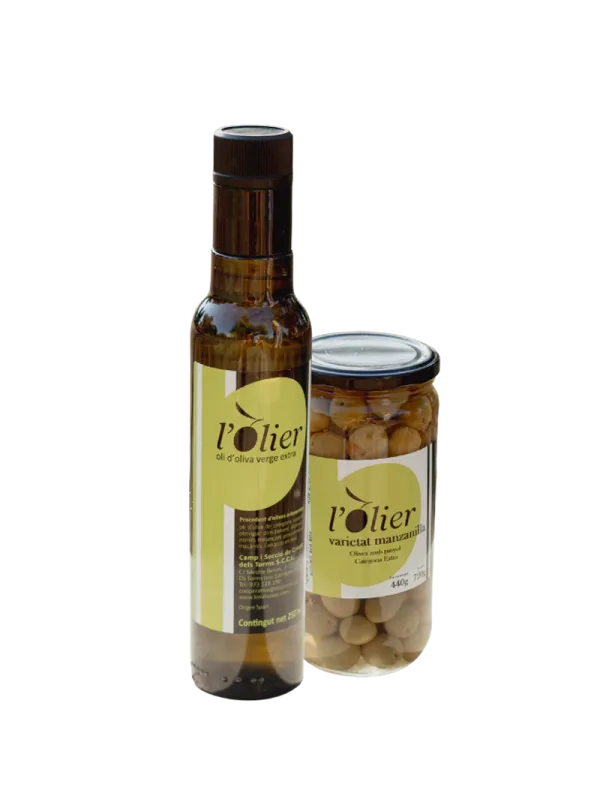 Lot ampolla 0,25l + olives arbequines