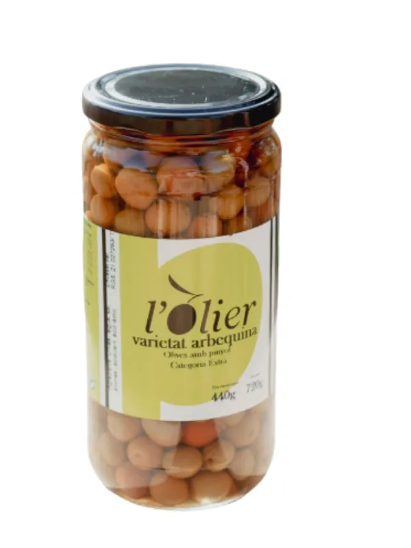 Producte Olives arbequines l'Olier Els Torms 440 g Imatge