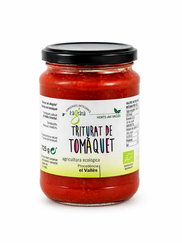 Producte Triturat de tomàquet Eco Agrària del Vallès 315 g Imatge