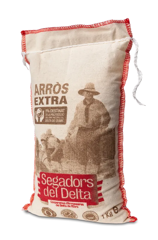 Producte Sac arròs extra Segadors Arrossaires del delta de l'Ebre 1 kg Imatge