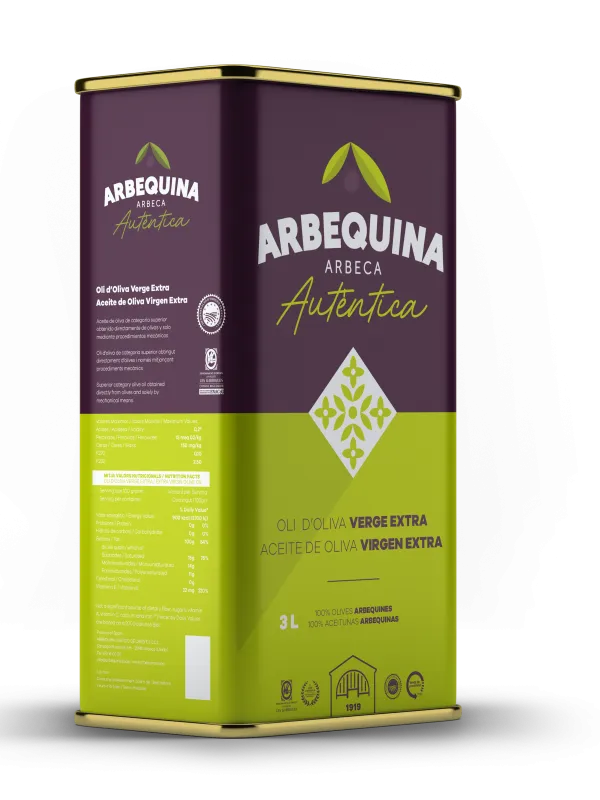 Producte Oli d’Oliva Verge Extra Arbequina Cooperativa Arbeca 3 l Imatge