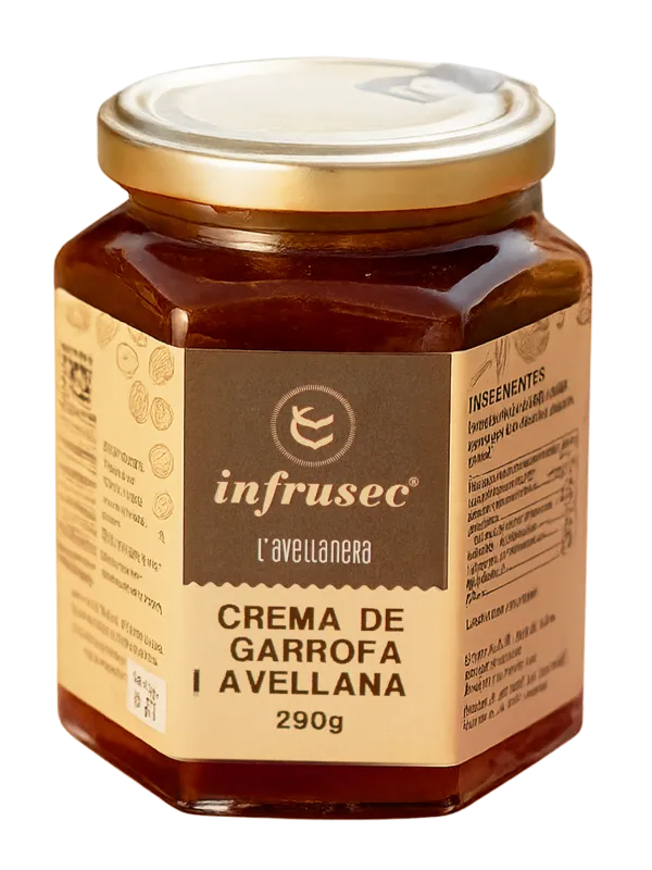 Producte Crema de garrofa i avellana Infrusec l'Avellanera Imatge