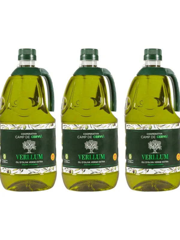 Producte Pack garrafes Oli d'Oliva Verge Extra Verllum Camp de Cervià 2 l Imatge