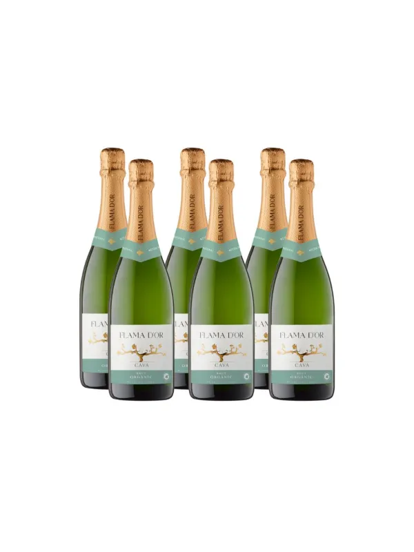 Producte Pack 6 unitats cava brut orgànic Flama d'Or Celler Vila-rodona 750 ml Imatge