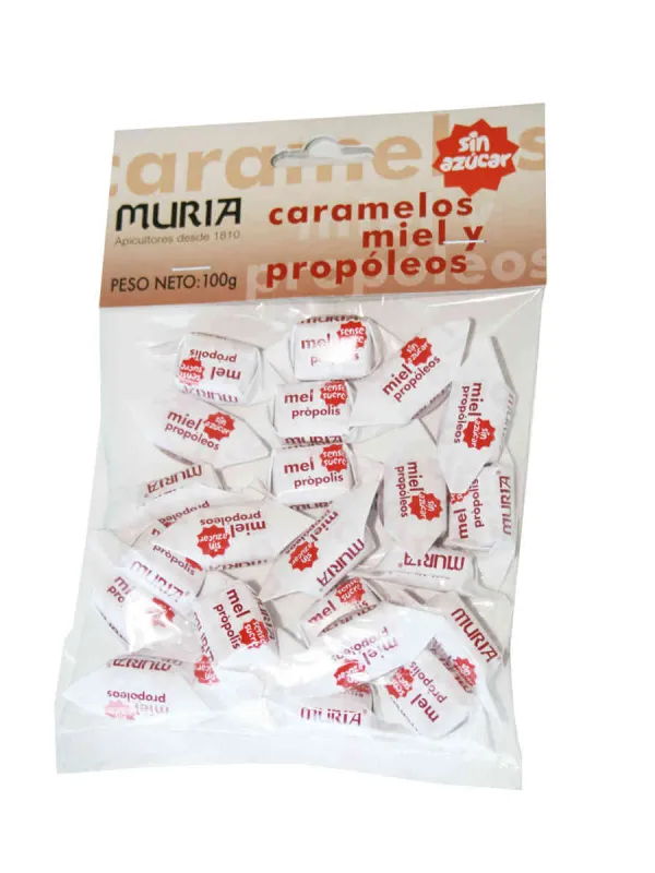 Producte Caramels de mel i pròpolis sense sucre Muria Imatge