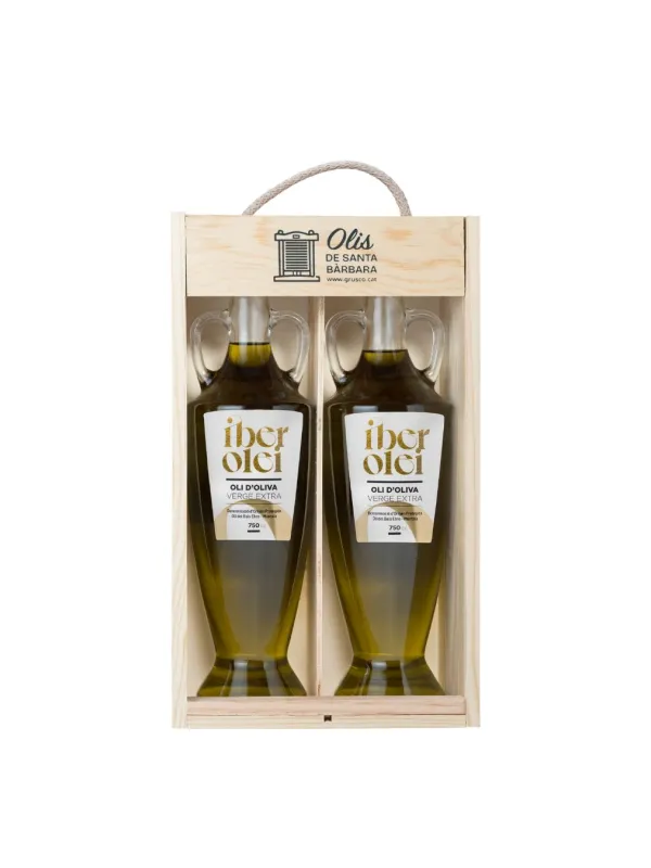 Producte Lot 2 ampolles àmfora Oli d'Oliva Verge Extra Iberosolei 750 ml Imatge