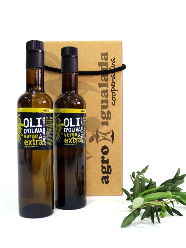 Producte Lot de 2 ampolles oli Verge Extra Agro Igualada 500ml Imatge