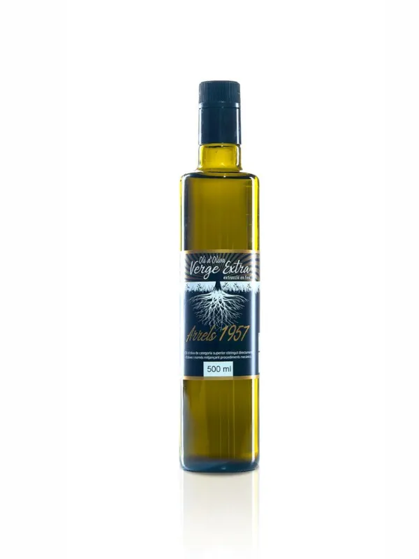 Producte Oli d'Oliva Verge Extra ampolla Arrels 1957 Morrut Coperelló Imatge